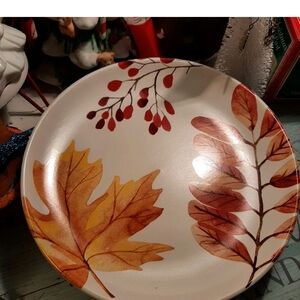 Autumn Leaf Ashland Plate Decorative 9" New